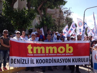 TMMOB ÜYELERİ 1 MAYIS`TA ALANLARDAYDI TMMOB ÜYELERİ 1 MAYIS`TA ALANLARDAYDI