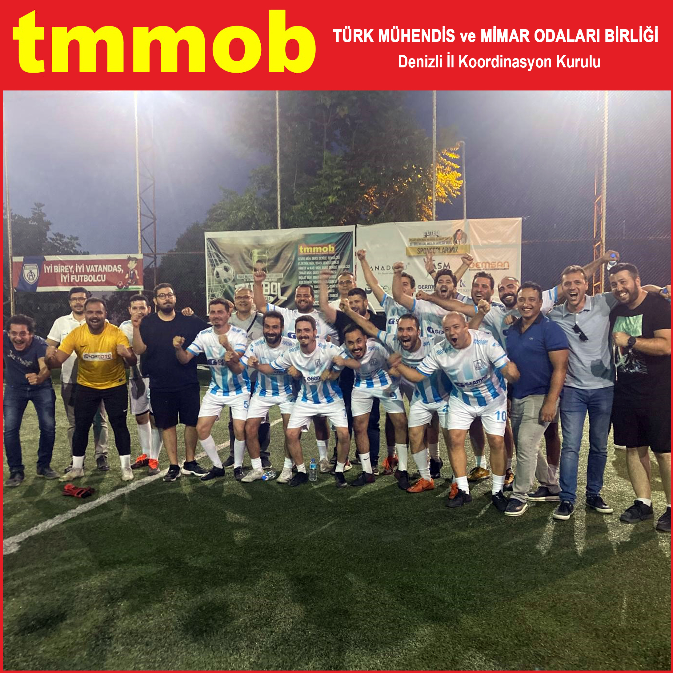 İNŞAAT MÜHENDİSİ ALİ METE ANISINA 33. TMMOB ODALAR ARASI FUTBOL TURNUVASI